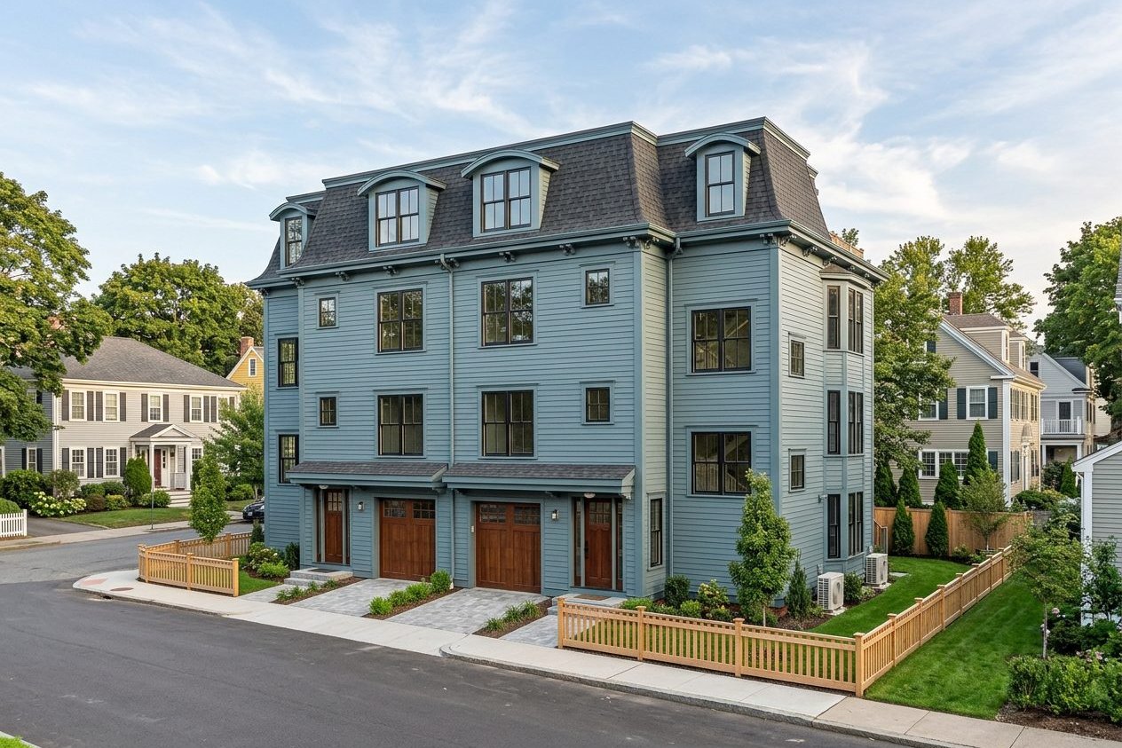 Duplex rendering in Cambridge, Massachusetts